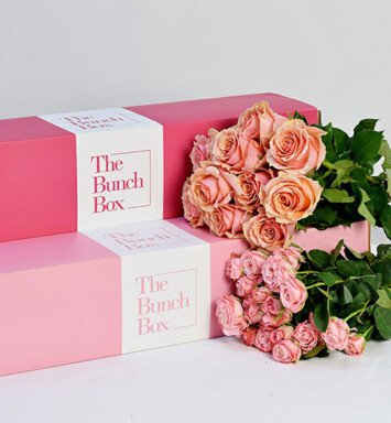 pink mixed dark & light flower bunch