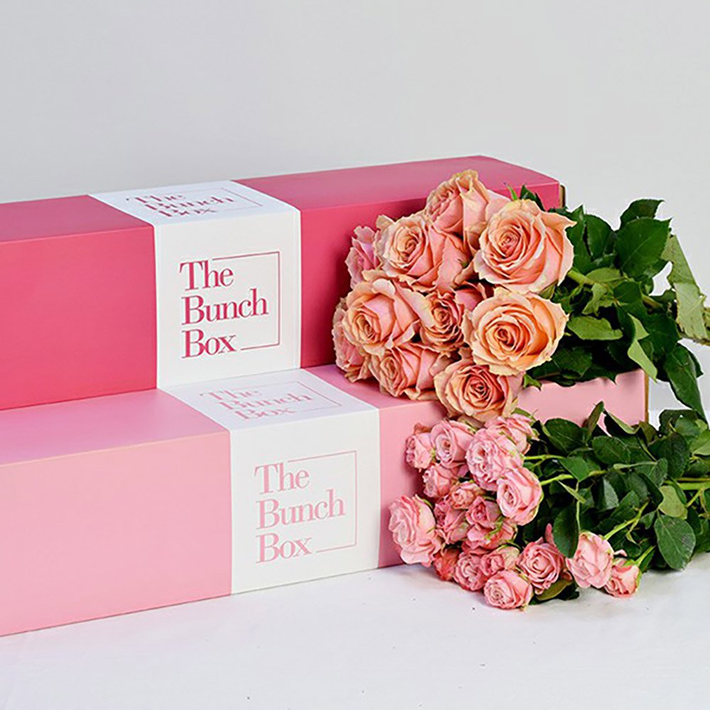 pink mixed dark & light flower bunch