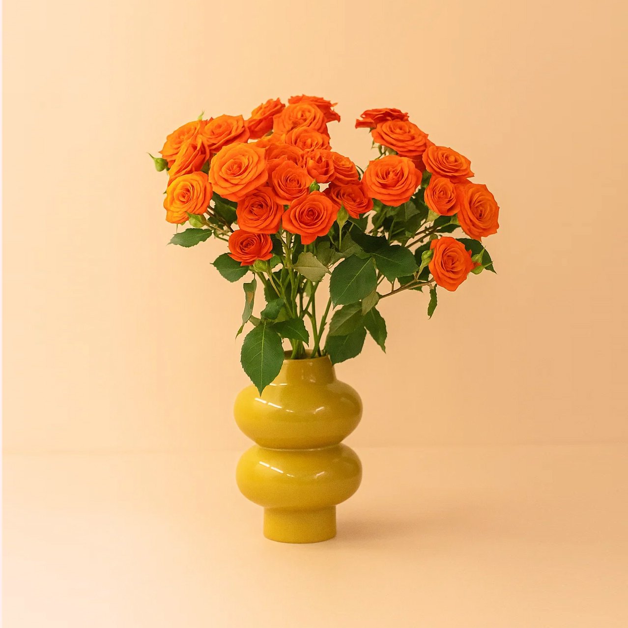 Babe Orange Spray Roses
